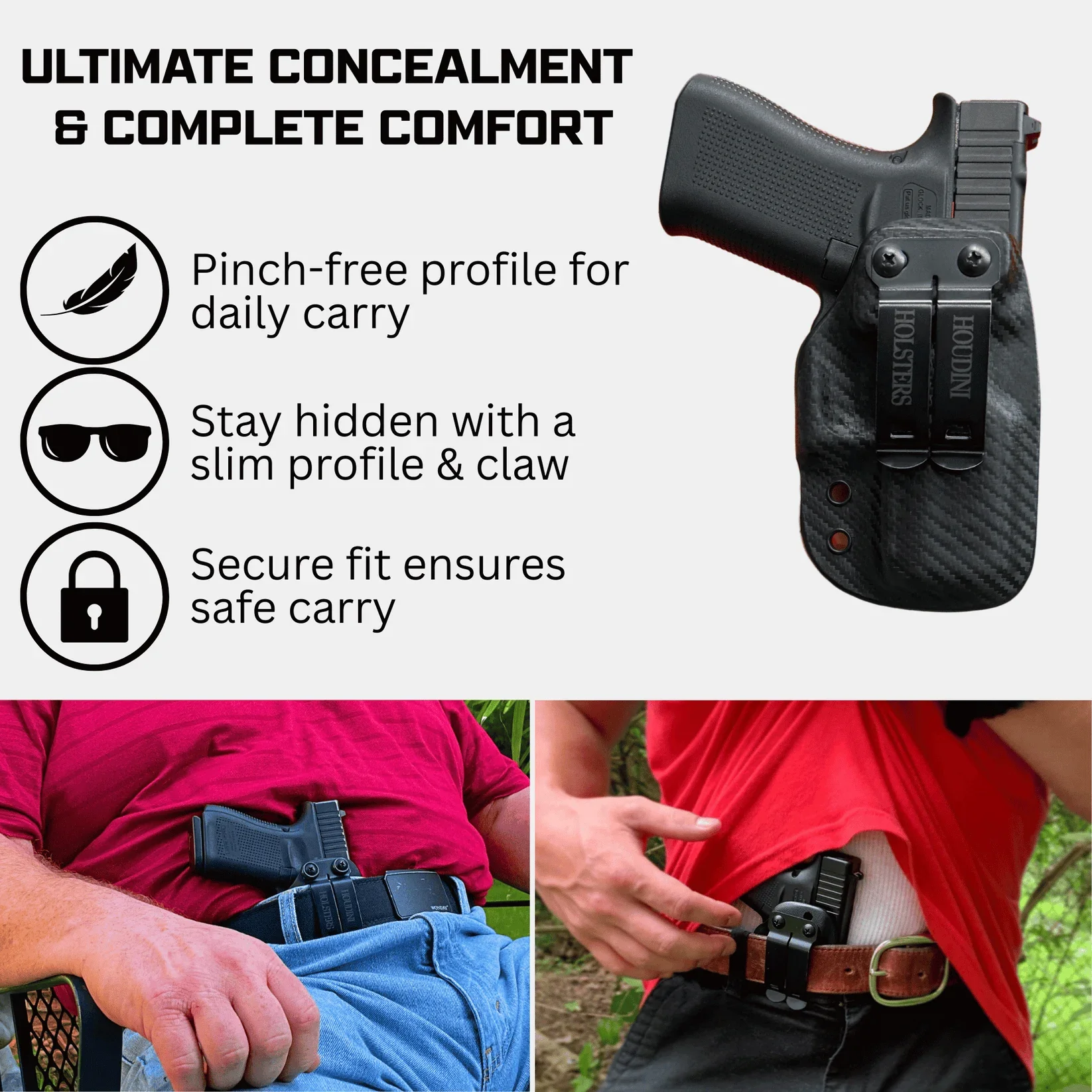 Breakout 2.0 IWB Holster, For Rapid Draw Speed. - Image 2